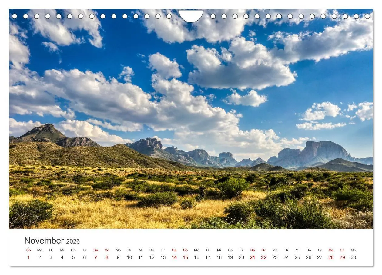 Bild: 9783457615836 | Texas - The Lone Star State (Wandkalender 2026 DIN A4 quer),...