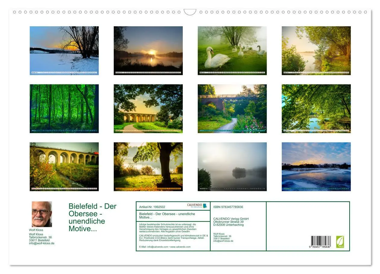 Bild: 9783457785836 | Bielefeld - Der Obersee - unendliche Motive... (Wandkalender 2026...