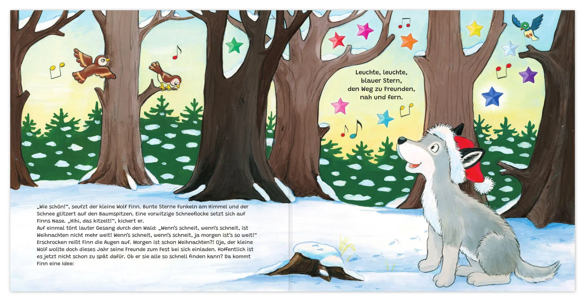 Bild: 9783780665836 | Frohe Weihnachten, kleiner Wolf! | Ein Bilderbuch mit 14 Spielfiguren