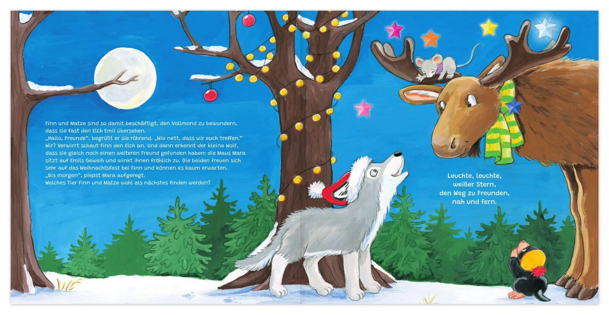 Bild: 9783780665836 | Frohe Weihnachten, kleiner Wolf! | Ein Bilderbuch mit 14 Spielfiguren