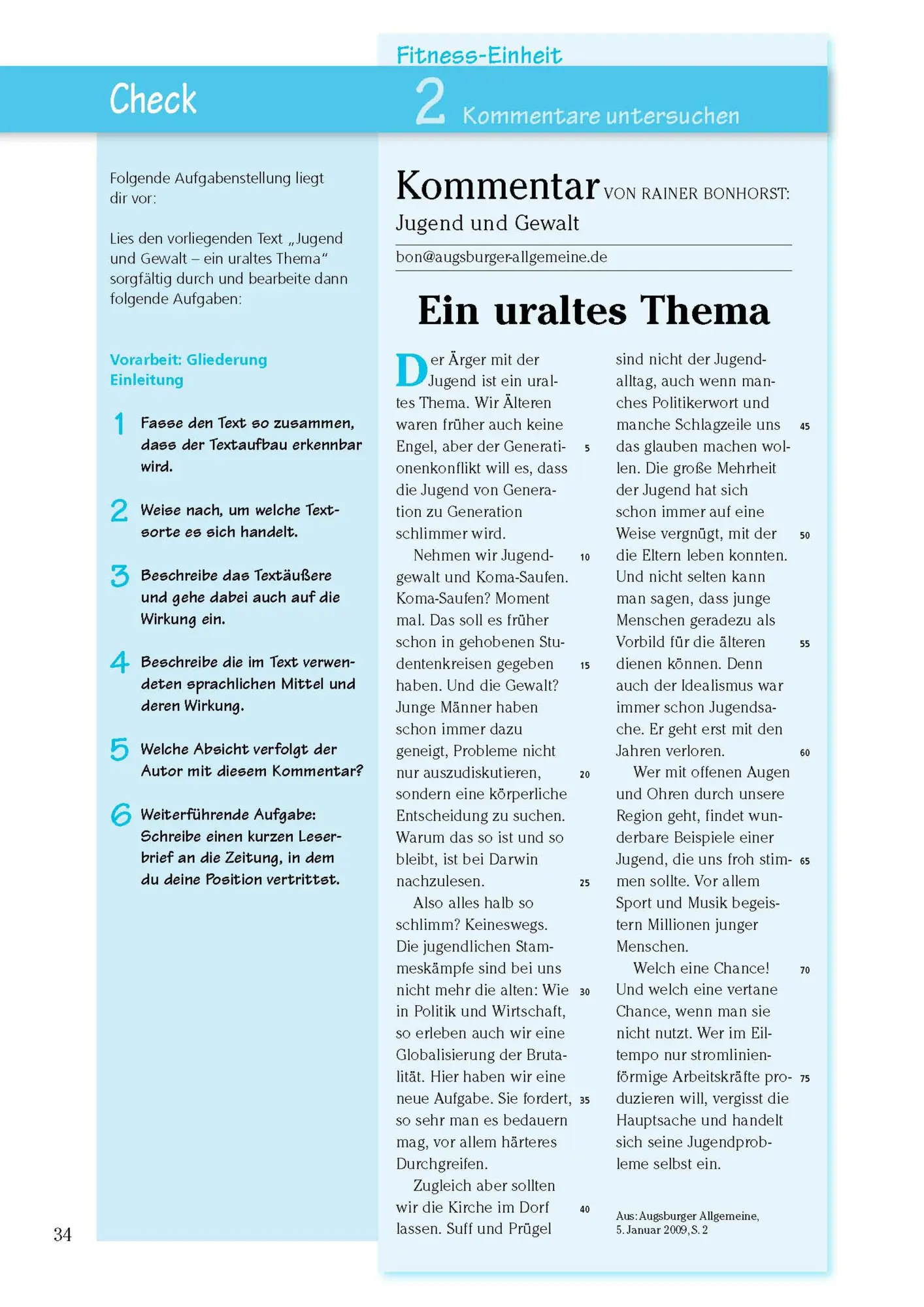 Bild: 9783804415836 | Texte analysieren und verfassen: Reportagen, Kommentare, Glossen,...