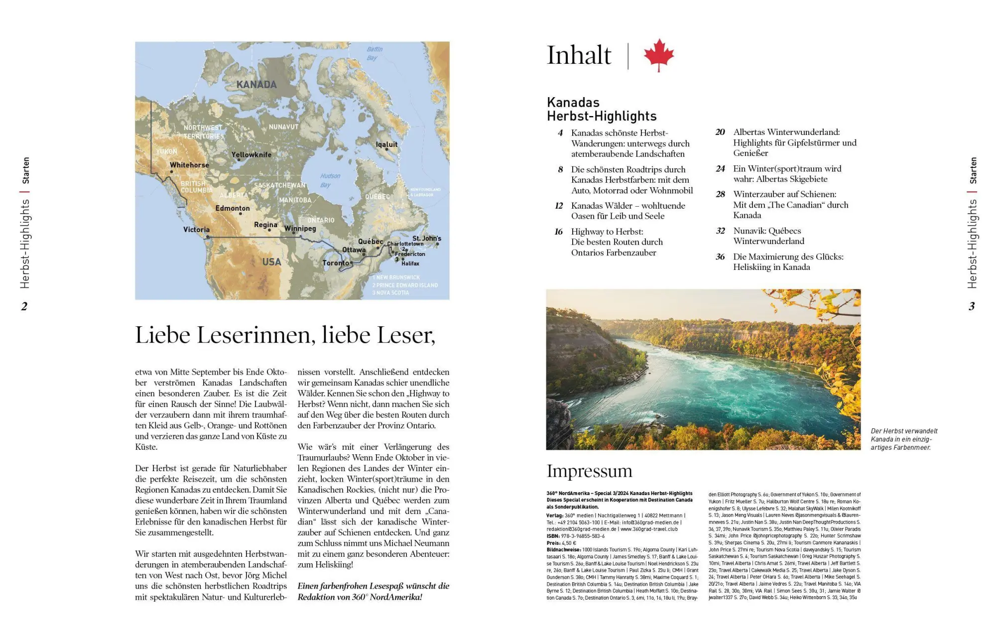 Bild: 9783968555836 | 360° Kanada - Special Kanadas Herbst-Highlights | 360° Medien | 40 S.