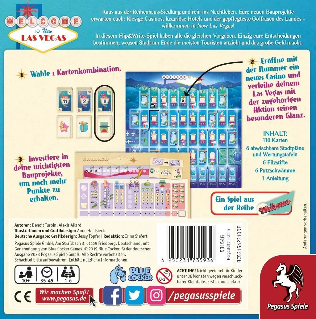Bild: 4250231735936 | Welcome to new Las Vegas | Benoit Turpin | Spiel | Brettspiel | 53154G