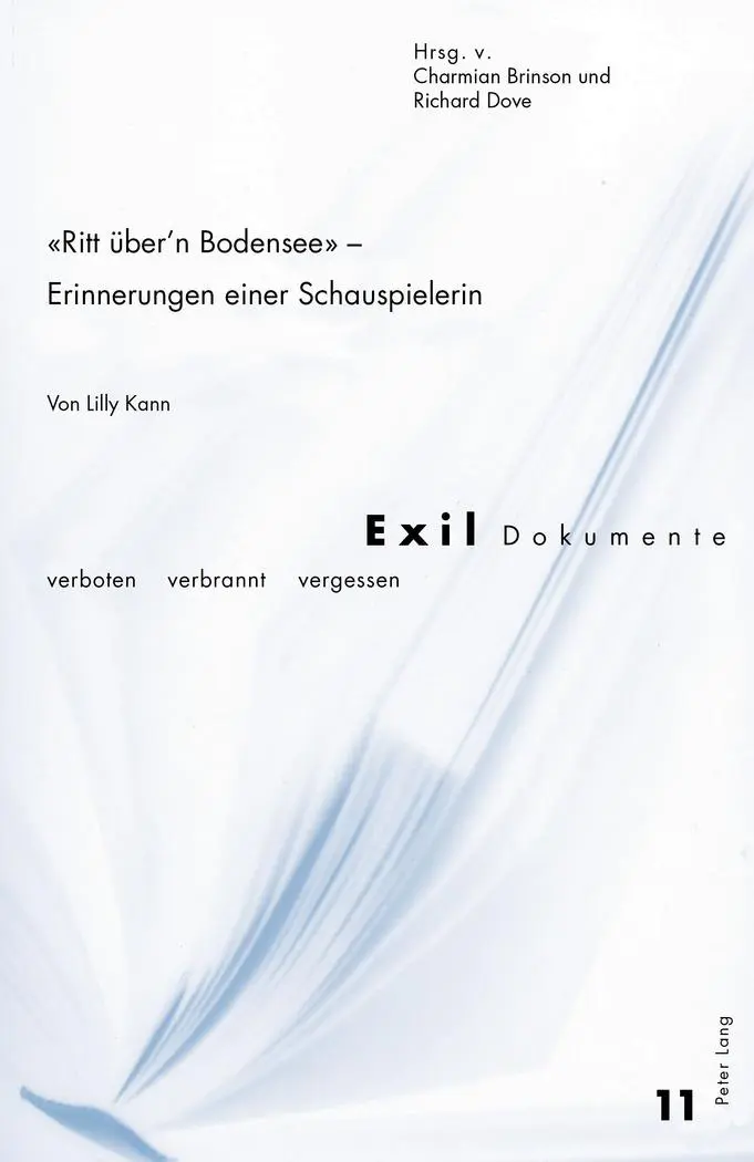 Cover: 9783034325936 | 'Ritt über'n Bodensee' - Erinnerungen einer Schauspielerin | Buch