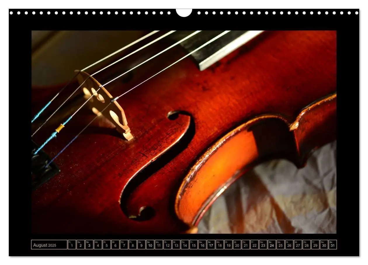 Bild: 9783435755936 | eine Violine (Wandkalender 2025 DIN A3 quer), CALVENDO Monatskalender