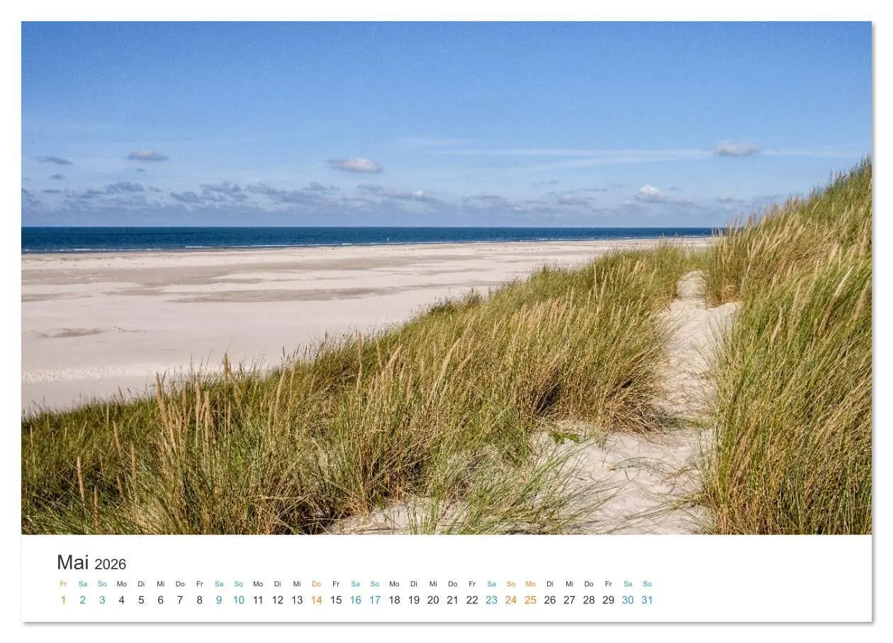 Bild: 9783516625936 | Amrum: Natur und Freiheit (Wandkalender 2026 DIN A2 quer), CALVENDO...