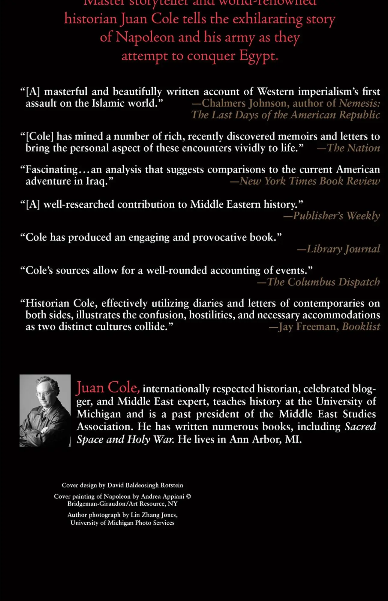 Rückseite: 9780230606036 | Napoleon's Egypt | Invading the Middle East | Juan Cole | Taschenbuch