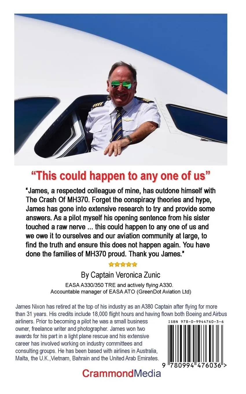Rückseite: 9780994476036 | THE CRASH OF MH370 | James C Nixon | Taschenbuch | Englisch | 2017