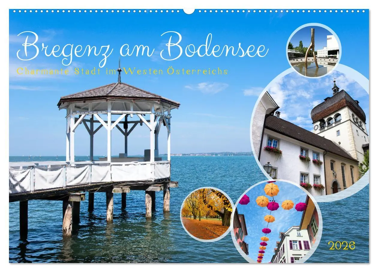 Cover: 9783457356036 | Bregenz am Bodensee (Wandkalender 2026 DIN A2 quer), CALVENDO...