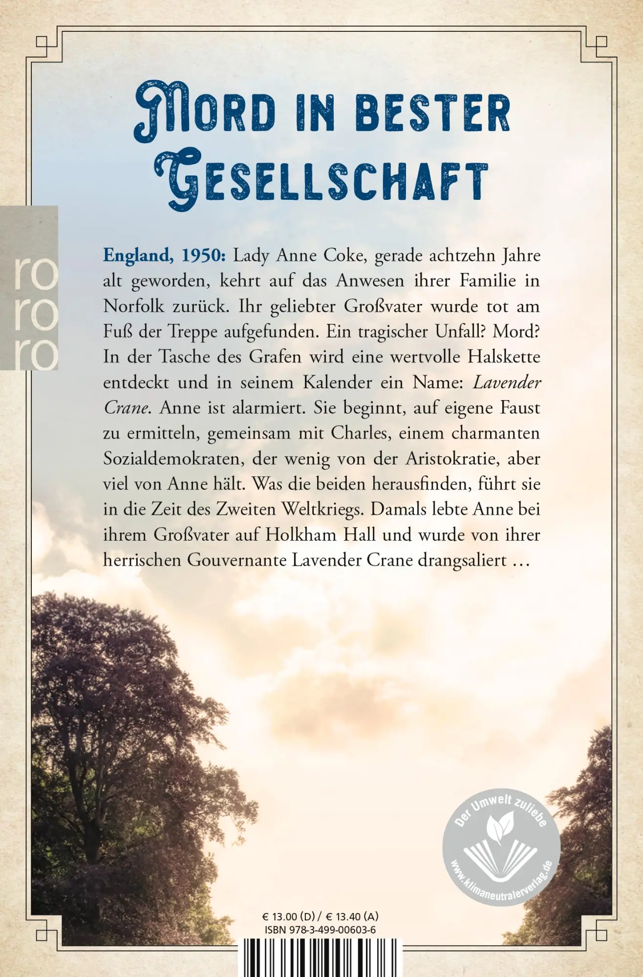 Rückseite: 9783499006036 | Der Tote auf der Treppe | Anne Glenconner | Taschenbuch | 400 S.