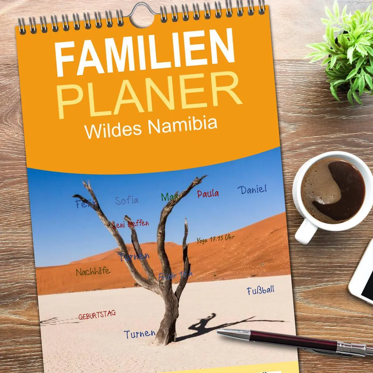 Bild: 9783516516036 | Familienplaner 2026 - Wildes Namibia mit 5 Spalten (Wandkalender,...