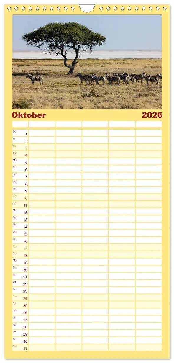 Bild: 9783516516036 | Familienplaner 2026 - Wildes Namibia mit 5 Spalten (Wandkalender,...