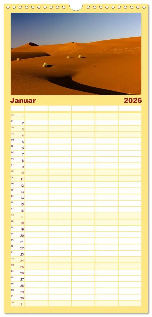 Bild: 9783516516036 | Familienplaner 2026 - Wildes Namibia mit 5 Spalten (Wandkalender,...
