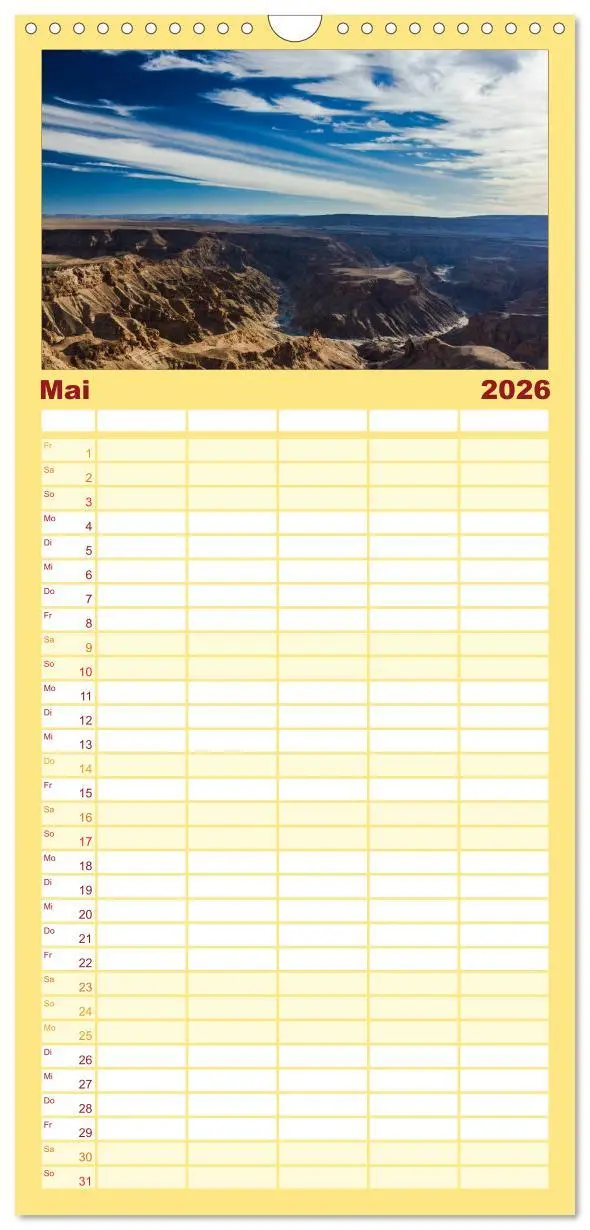 Bild: 9783516516036 | Familienplaner 2026 - Wildes Namibia mit 5 Spalten (Wandkalender,...
