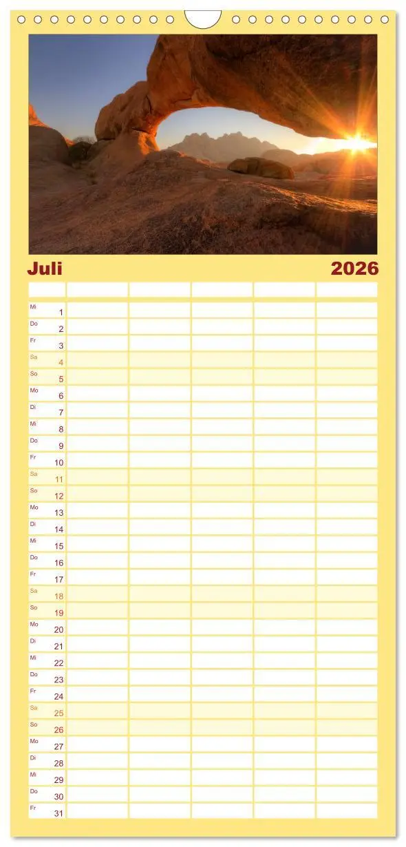 Bild: 9783516516036 | Familienplaner 2026 - Wildes Namibia mit 5 Spalten (Wandkalender,...