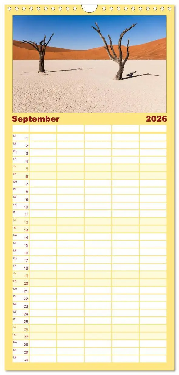 Bild: 9783516516036 | Familienplaner 2026 - Wildes Namibia mit 5 Spalten (Wandkalender,...