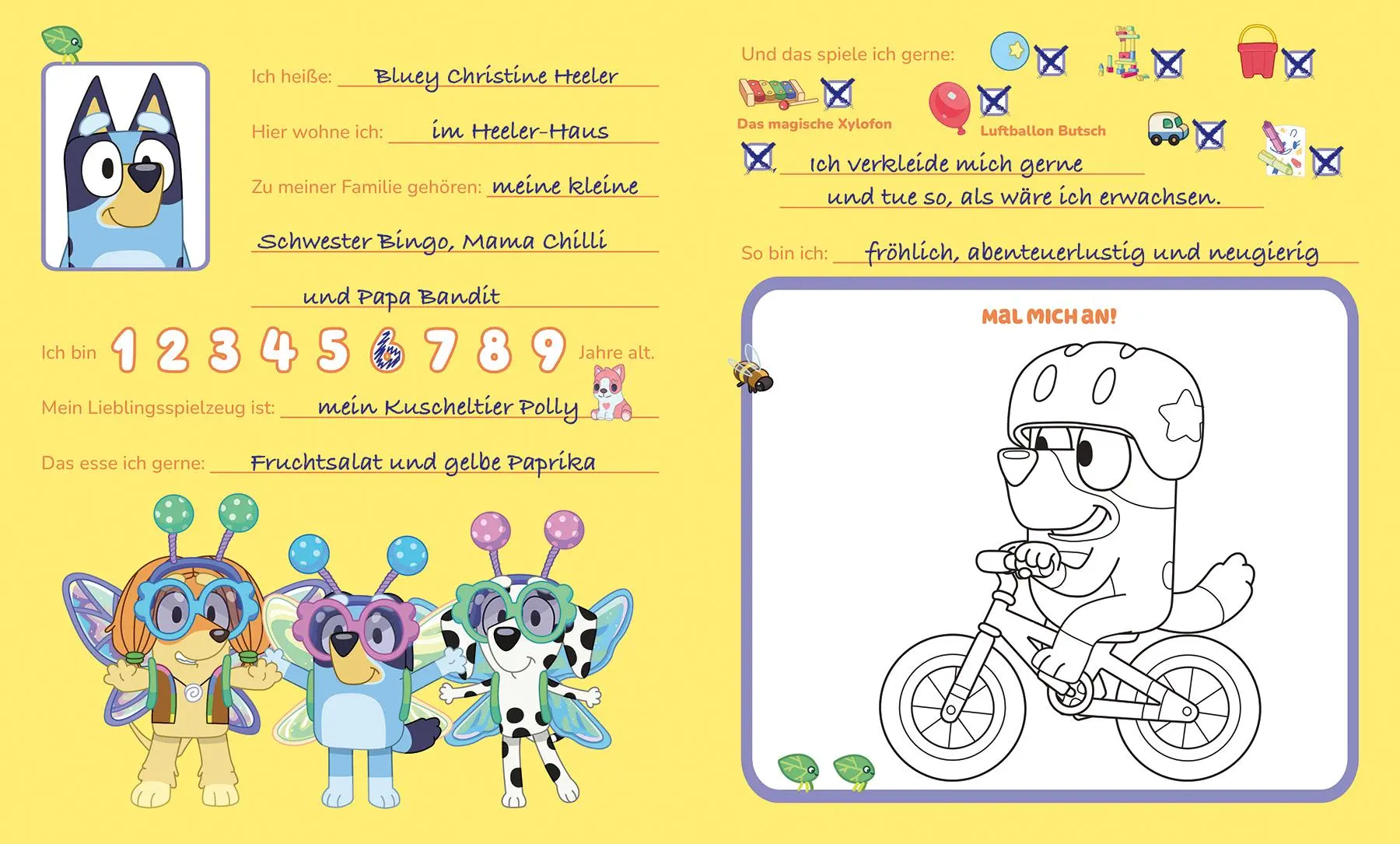 Bild: 9783833246036 | Bluey: Meine ersten Freunde | Kindergartenfreundebuch | Panini | Buch