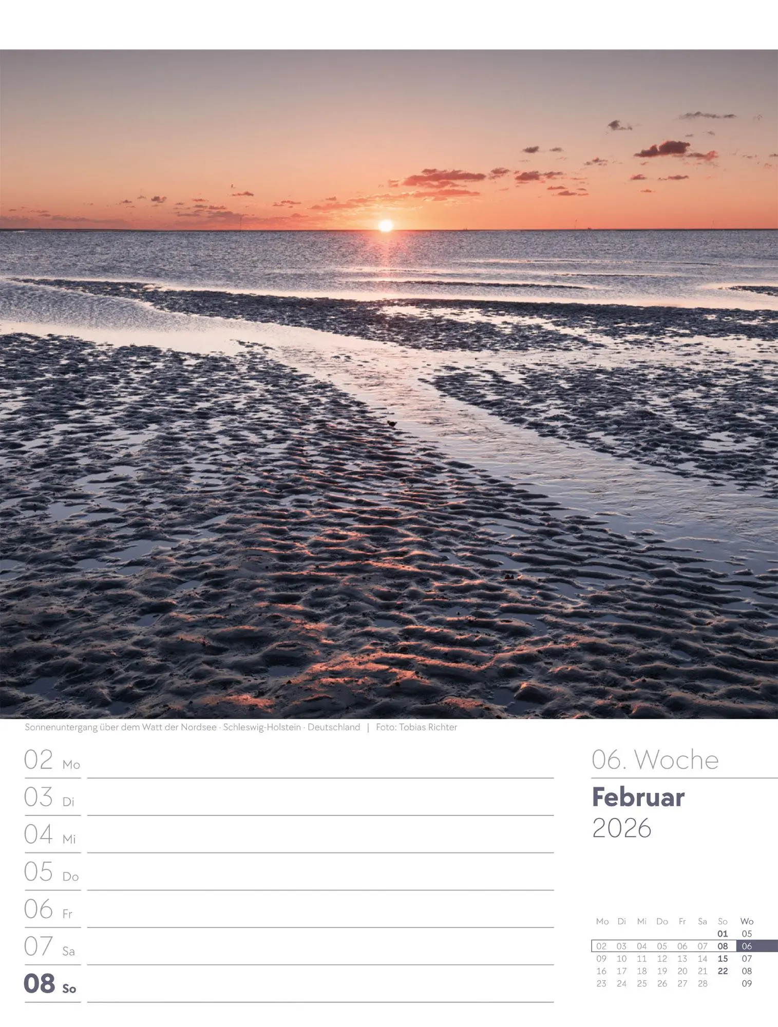 Bild: 9783838436036 | Am Meer - Wochenplaner Kalender 2026 | Ackermann Kunstverlag GmbH