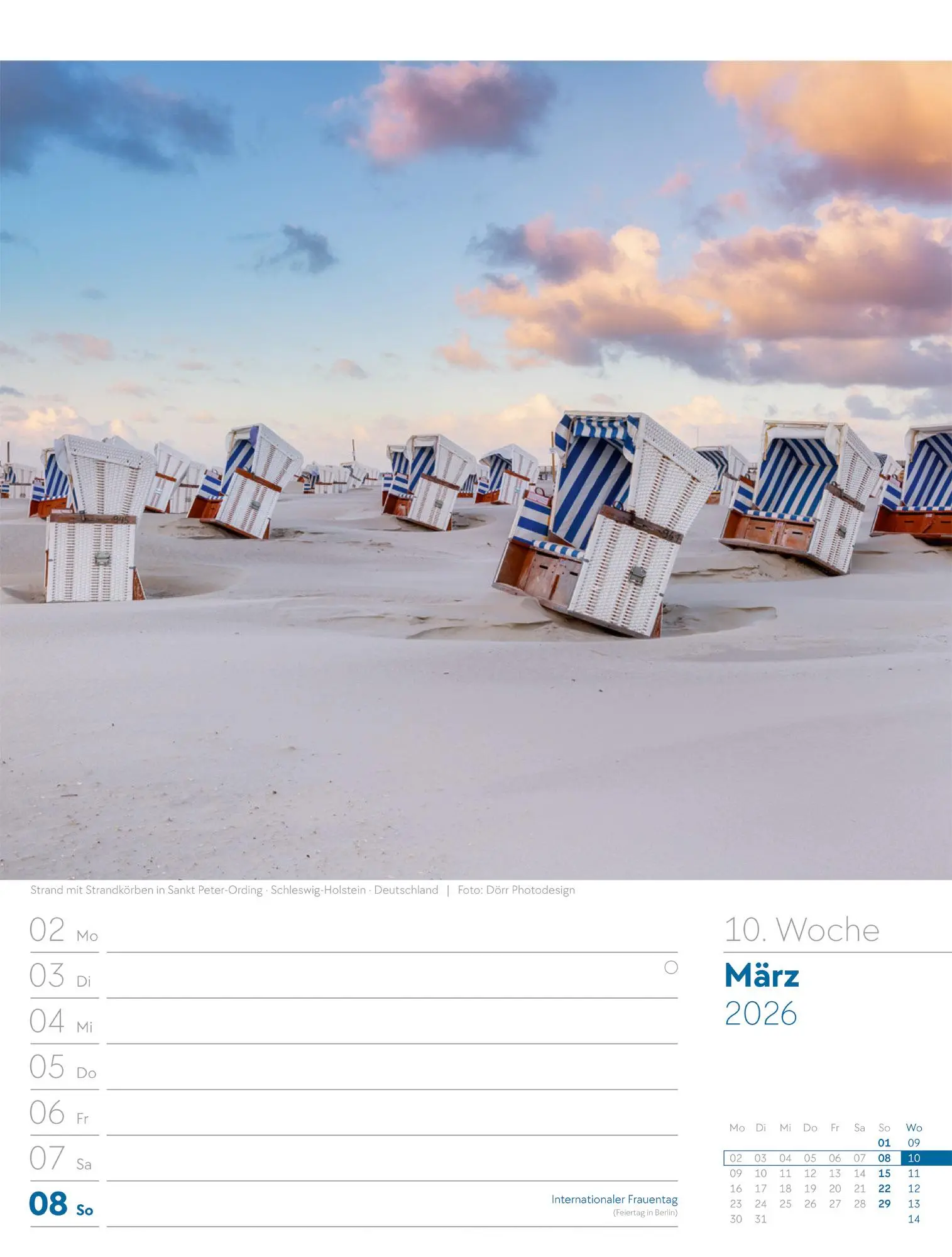 Bild: 9783838436036 | Am Meer - Wochenplaner Kalender 2026 | Ackermann Kunstverlag GmbH