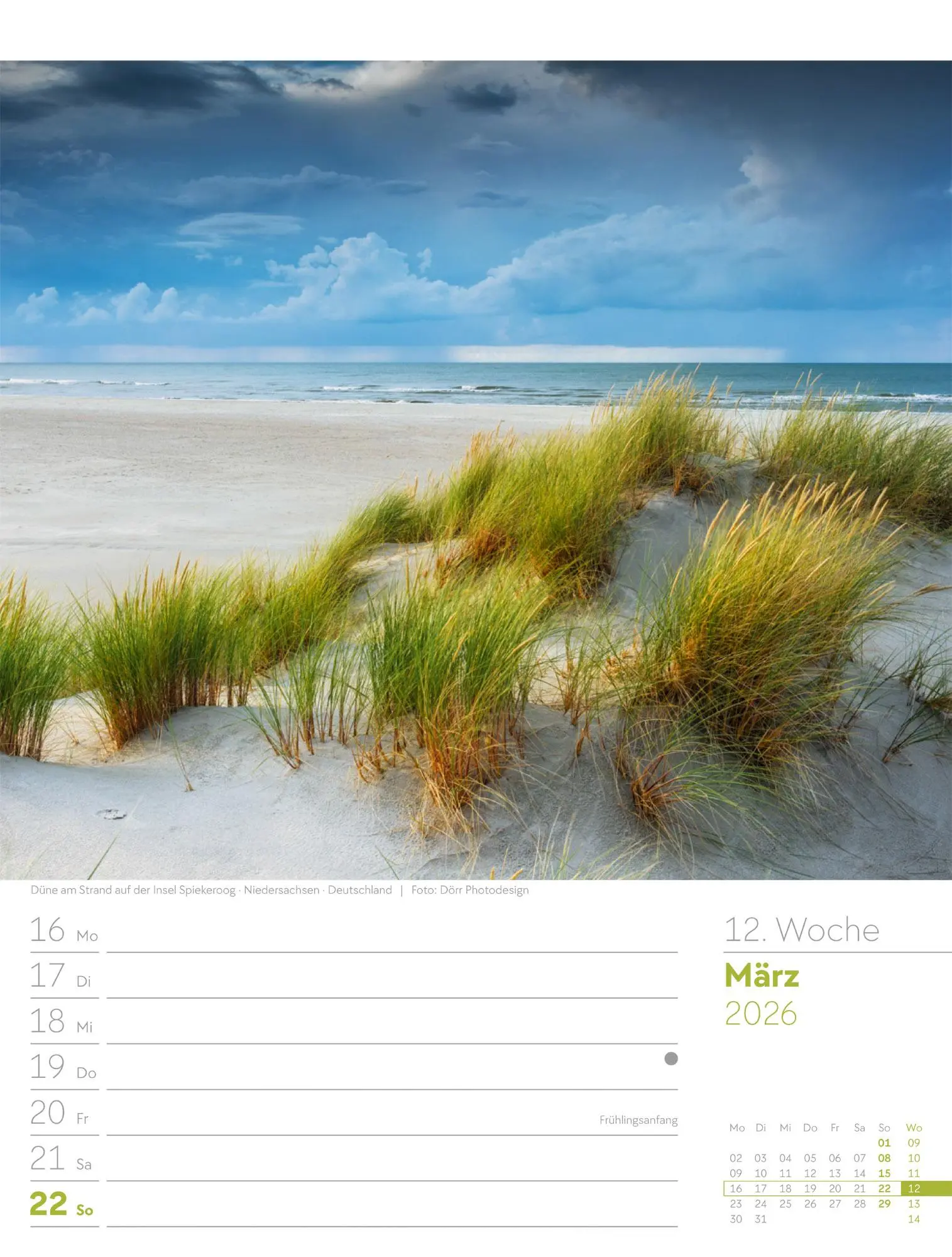 Bild: 9783838436036 | Am Meer - Wochenplaner Kalender 2026 | Ackermann Kunstverlag GmbH