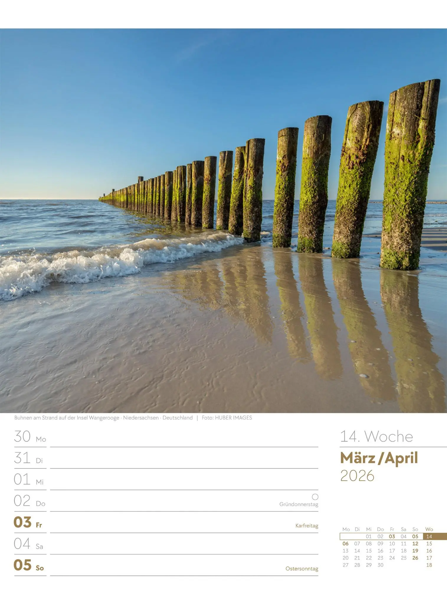 Bild: 9783838436036 | Am Meer - Wochenplaner Kalender 2026 | Ackermann Kunstverlag GmbH