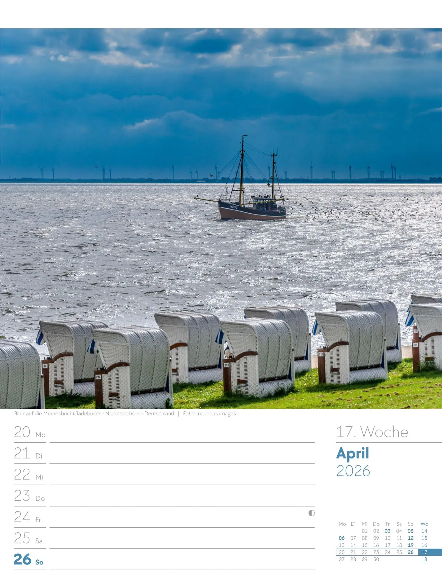 Bild: 9783838436036 | Am Meer - Wochenplaner Kalender 2026 | Ackermann Kunstverlag GmbH