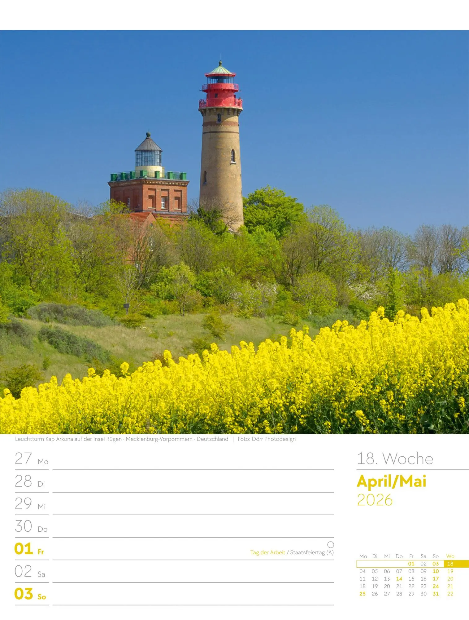 Bild: 9783838436036 | Am Meer - Wochenplaner Kalender 2026 | Ackermann Kunstverlag GmbH