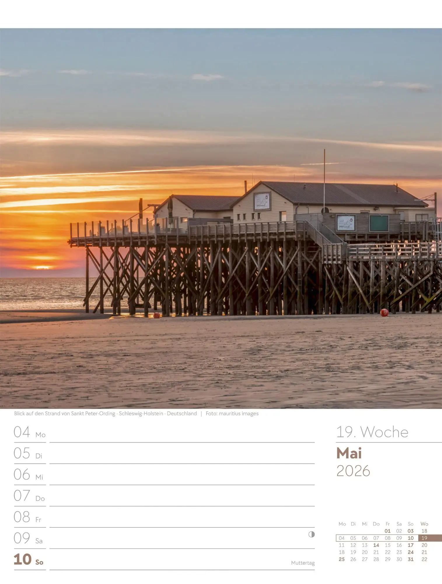 Bild: 9783838436036 | Am Meer - Wochenplaner Kalender 2026 | Ackermann Kunstverlag GmbH