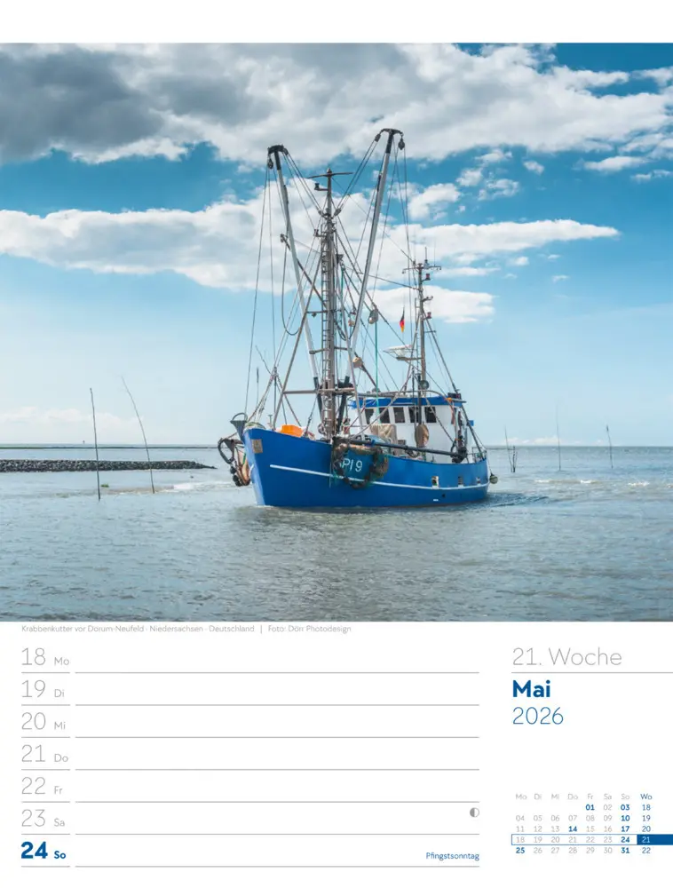 Bild: 9783838436036 | Am Meer Wochenplaner Kalender 2026 | Ackermann Kunstverlag GmbH | 2026