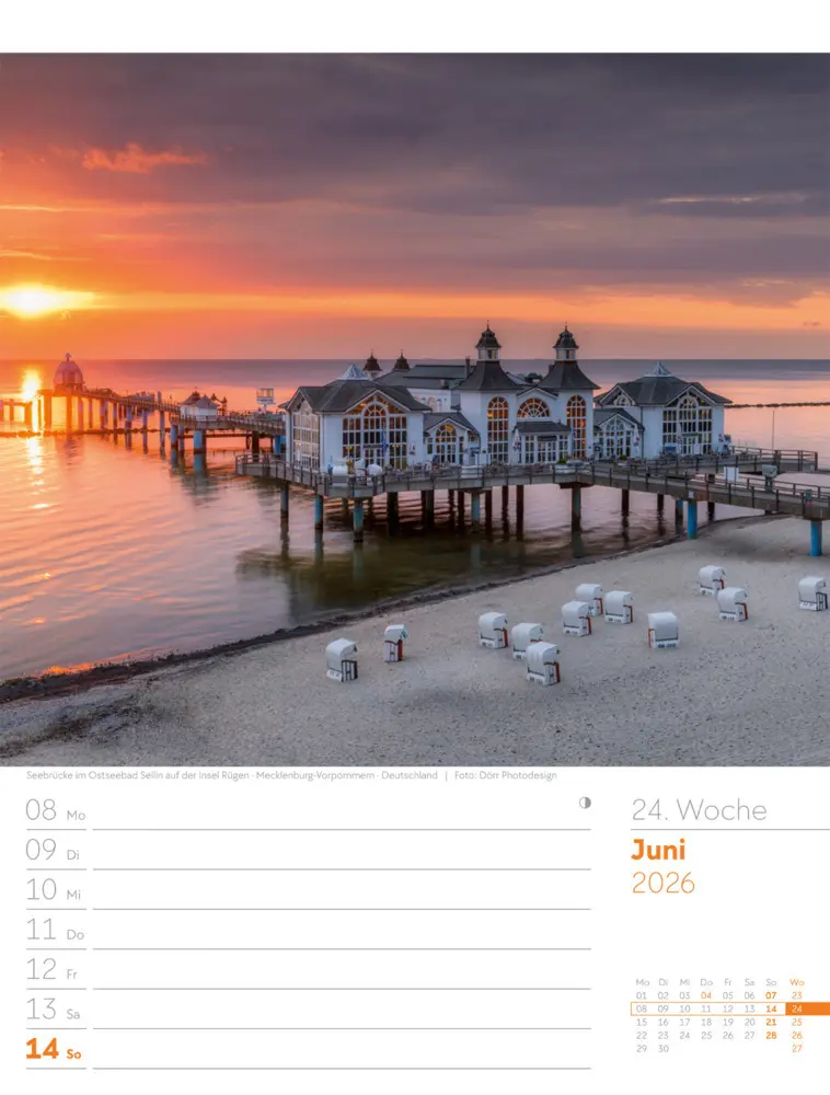 Bild: 9783838436036 | Am Meer Wochenplaner Kalender 2026 | Ackermann Kunstverlag GmbH | 2026