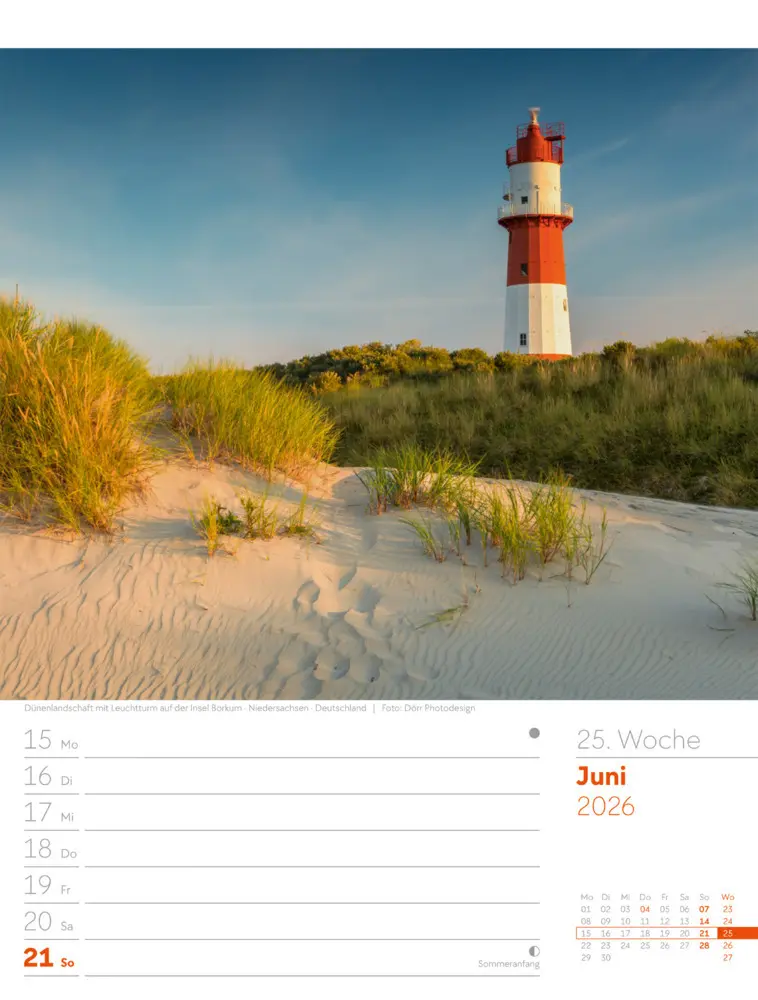 Bild: 9783838436036 | Am Meer Wochenplaner Kalender 2026 | Ackermann Kunstverlag GmbH | 2026
