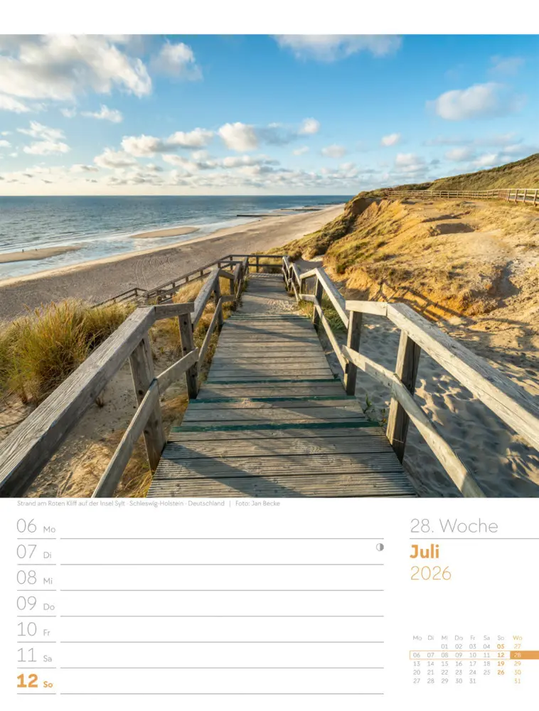 Bild: 9783838436036 | Am Meer Wochenplaner Kalender 2026 | Ackermann Kunstverlag GmbH | 2026