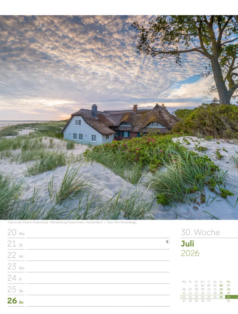 Bild: 9783838436036 | Am Meer Wochenplaner Kalender 2026 | Ackermann Kunstverlag GmbH | 2026