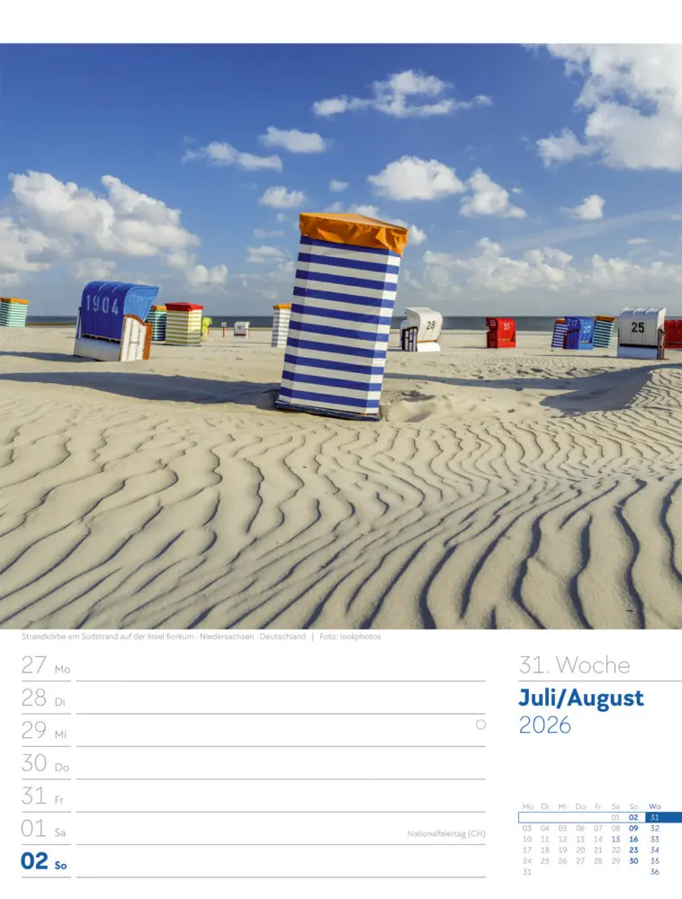 Bild: 9783838436036 | Am Meer Wochenplaner Kalender 2026 | Ackermann Kunstverlag GmbH | 2026