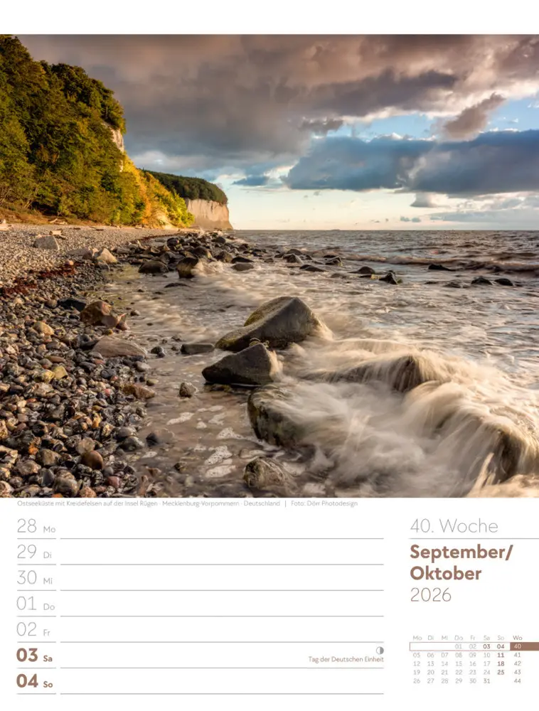 Bild: 9783838436036 | Am Meer Wochenplaner Kalender 2026 | Ackermann Kunstverlag GmbH | 2026