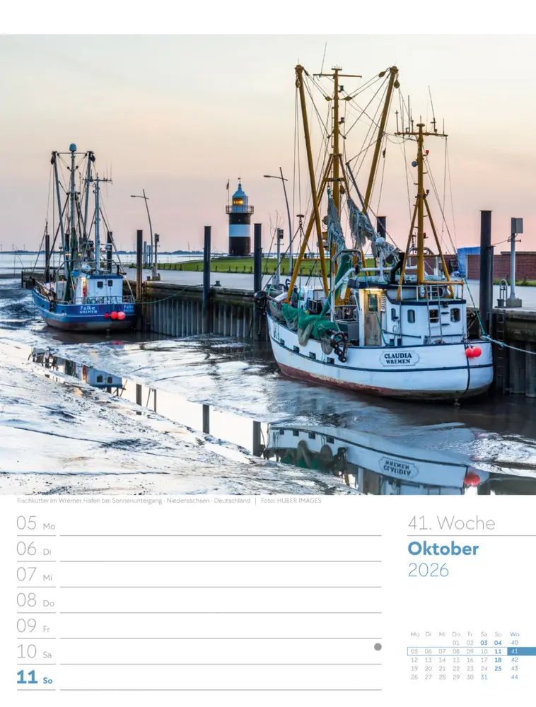 Bild: 9783838436036 | Am Meer Wochenplaner Kalender 2026 | Ackermann Kunstverlag GmbH | 2026