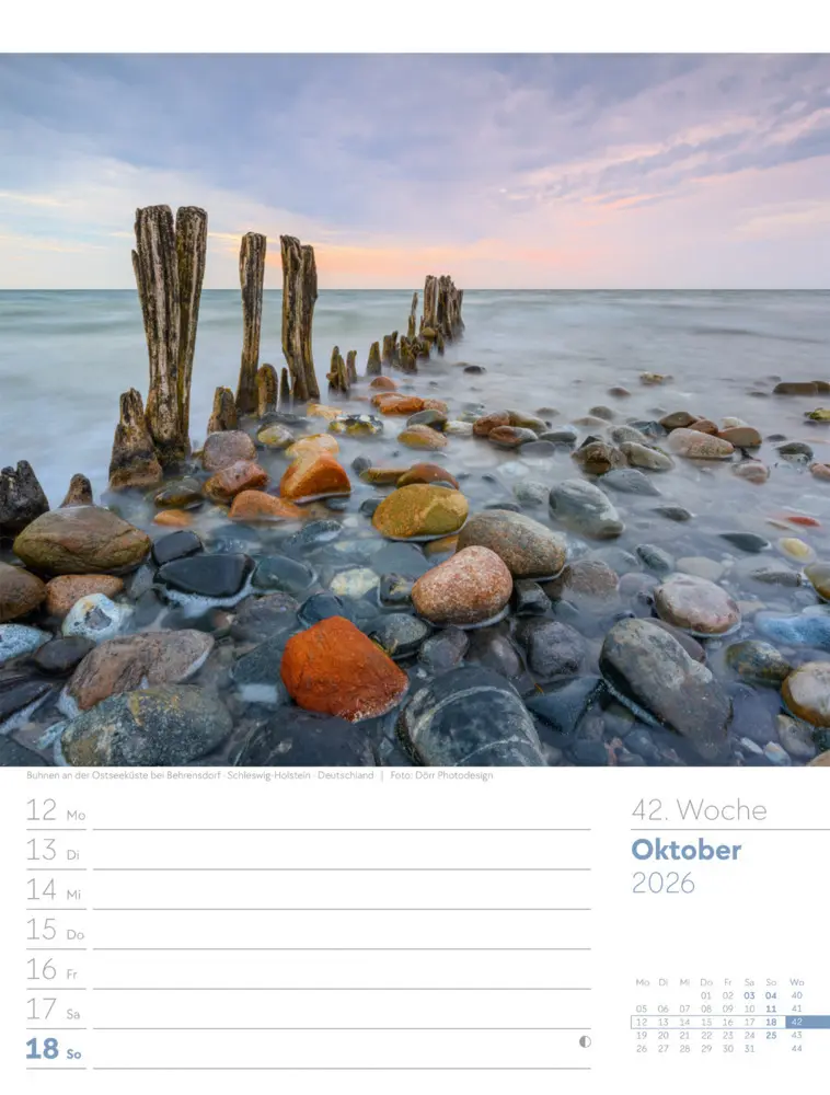 Bild: 9783838436036 | Am Meer Wochenplaner Kalender 2026 | Ackermann Kunstverlag GmbH | 2026