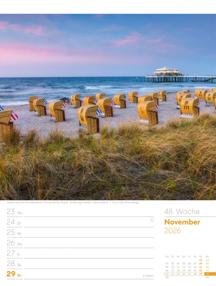 Bild: 9783838436036 | Am Meer Wochenplaner Kalender 2026 | Ackermann Kunstverlag GmbH | 2026