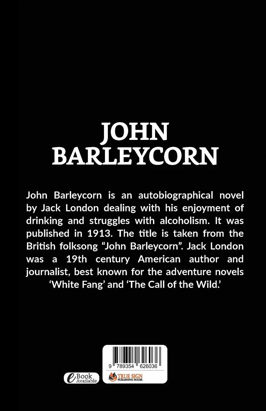 Rückseite: 9789354626036 | John Barleycorn | Jack London | Taschenbuch | Englisch | 2021