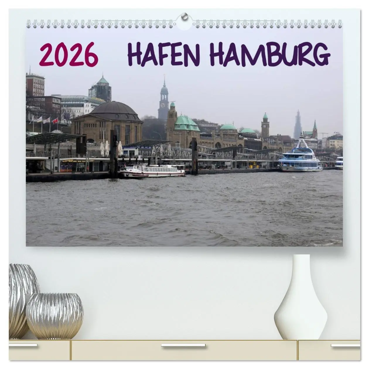 Cover: 9783457966136 | Hafen Hamburg 2026 (hochwertiger Premium Wandkalender 2026 DIN A2...