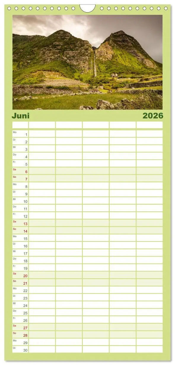 Bild: 9783516506136 | Familienplaner 2026 - Azoren Landschaften - Flores und Corvo mit 5...