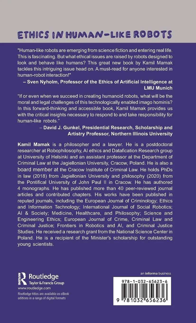 Rückseite: 9781032656236 | Ethics in Human-like Robots | Kamil Mamak | Buch | Englisch | 2024