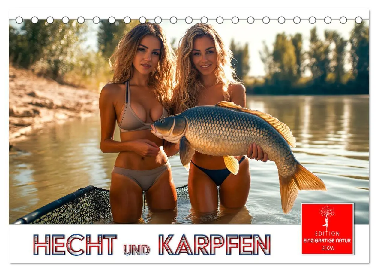 Cover: 9783457336236 | Hecht und Karpfen (Tischkalender 2026 DIN A5 quer), CALVENDO...