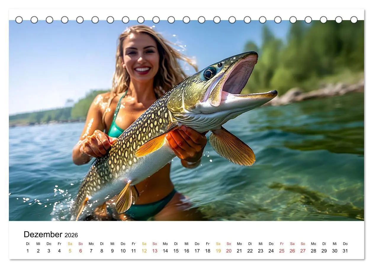 Bild: 9783457336236 | Hecht und Karpfen (Tischkalender 2026 DIN A5 quer), CALVENDO...