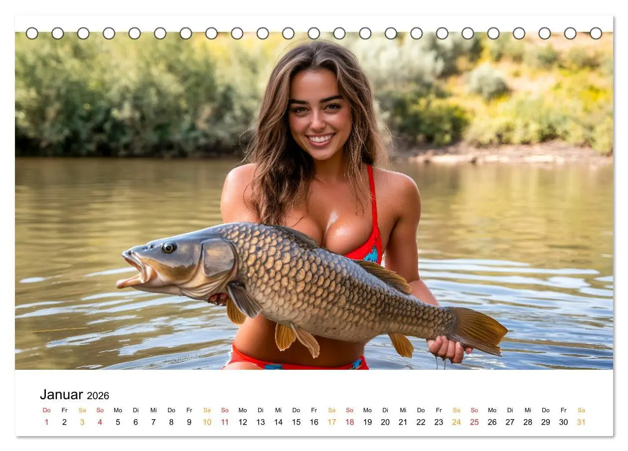 Bild: 9783457336236 | Hecht und Karpfen (Tischkalender 2026 DIN A5 quer), CALVENDO...