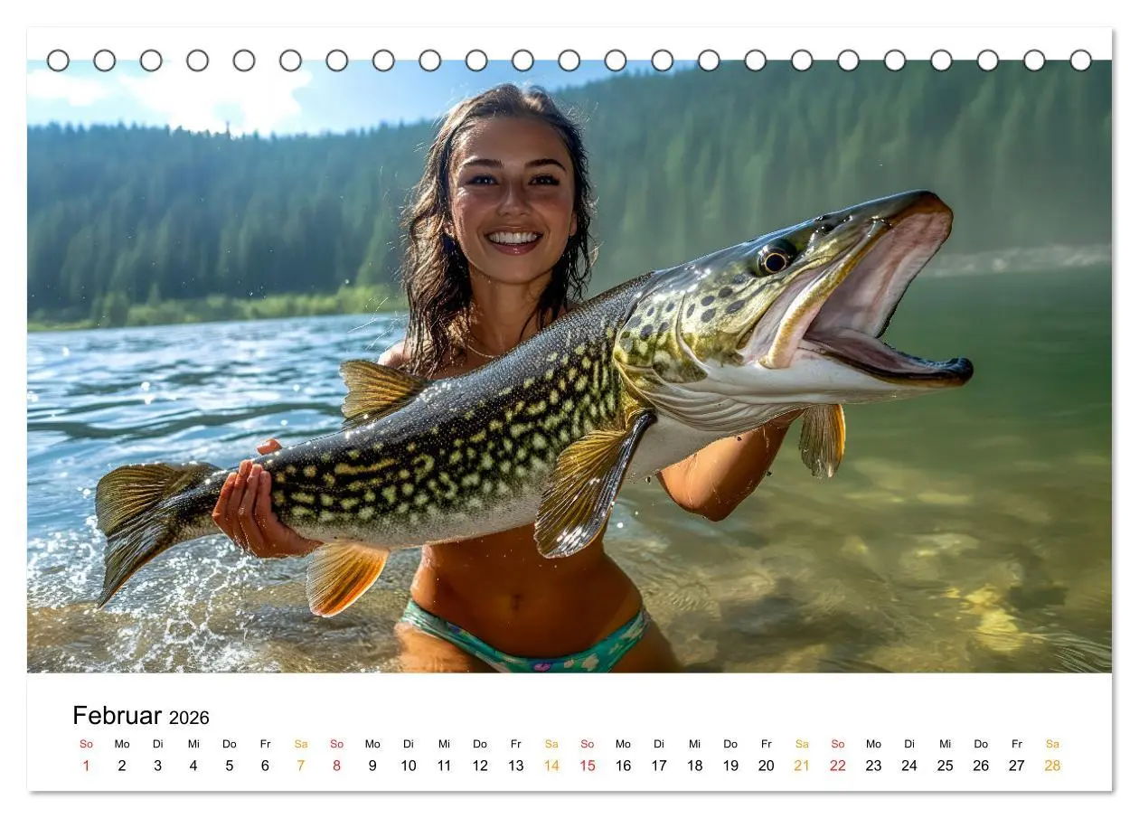 Bild: 9783457336236 | Hecht und Karpfen (Tischkalender 2026 DIN A5 quer), CALVENDO...