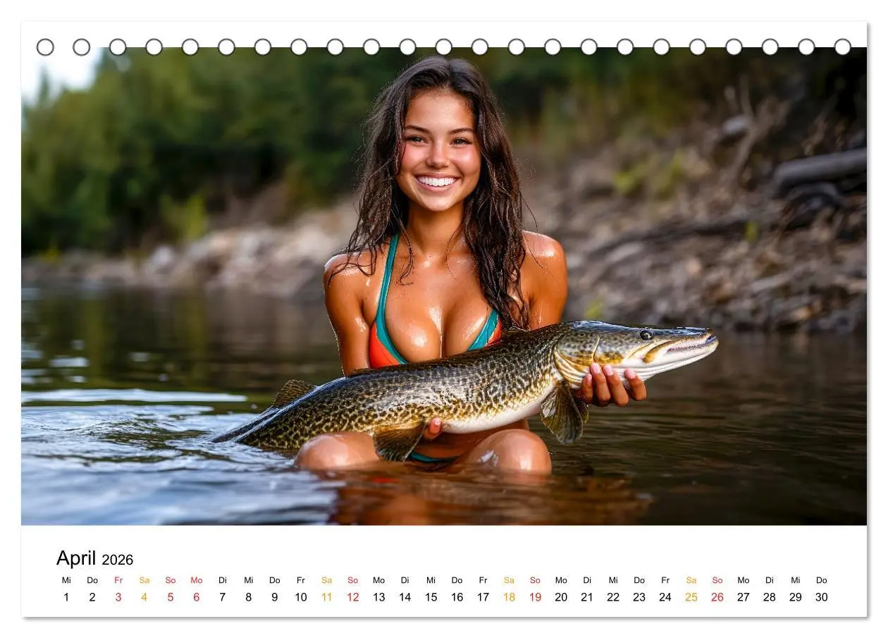 Bild: 9783457336236 | Hecht und Karpfen (Tischkalender 2026 DIN A5 quer), CALVENDO...