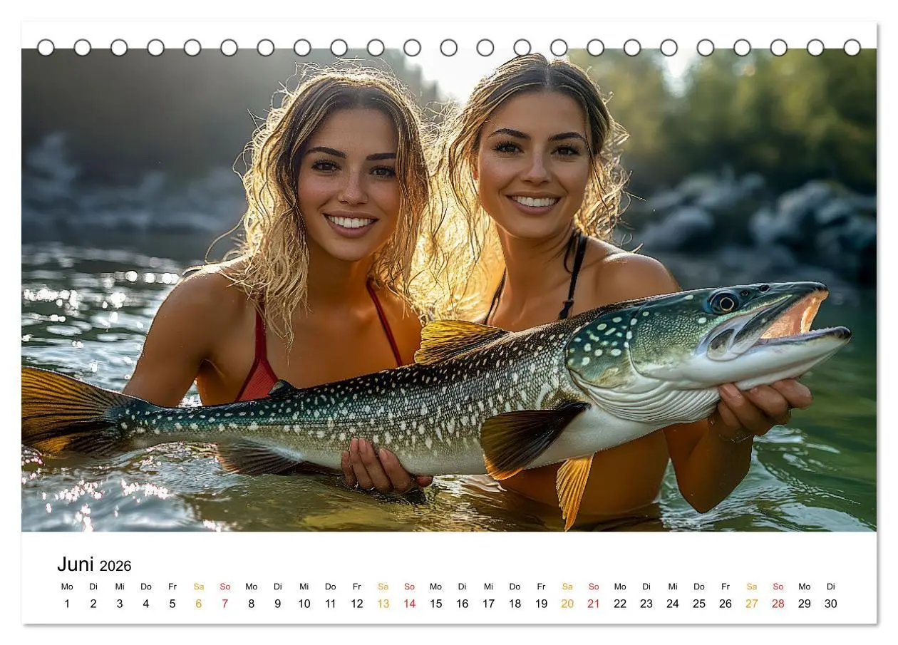 Bild: 9783457336236 | Hecht und Karpfen (Tischkalender 2026 DIN A5 quer), CALVENDO...
