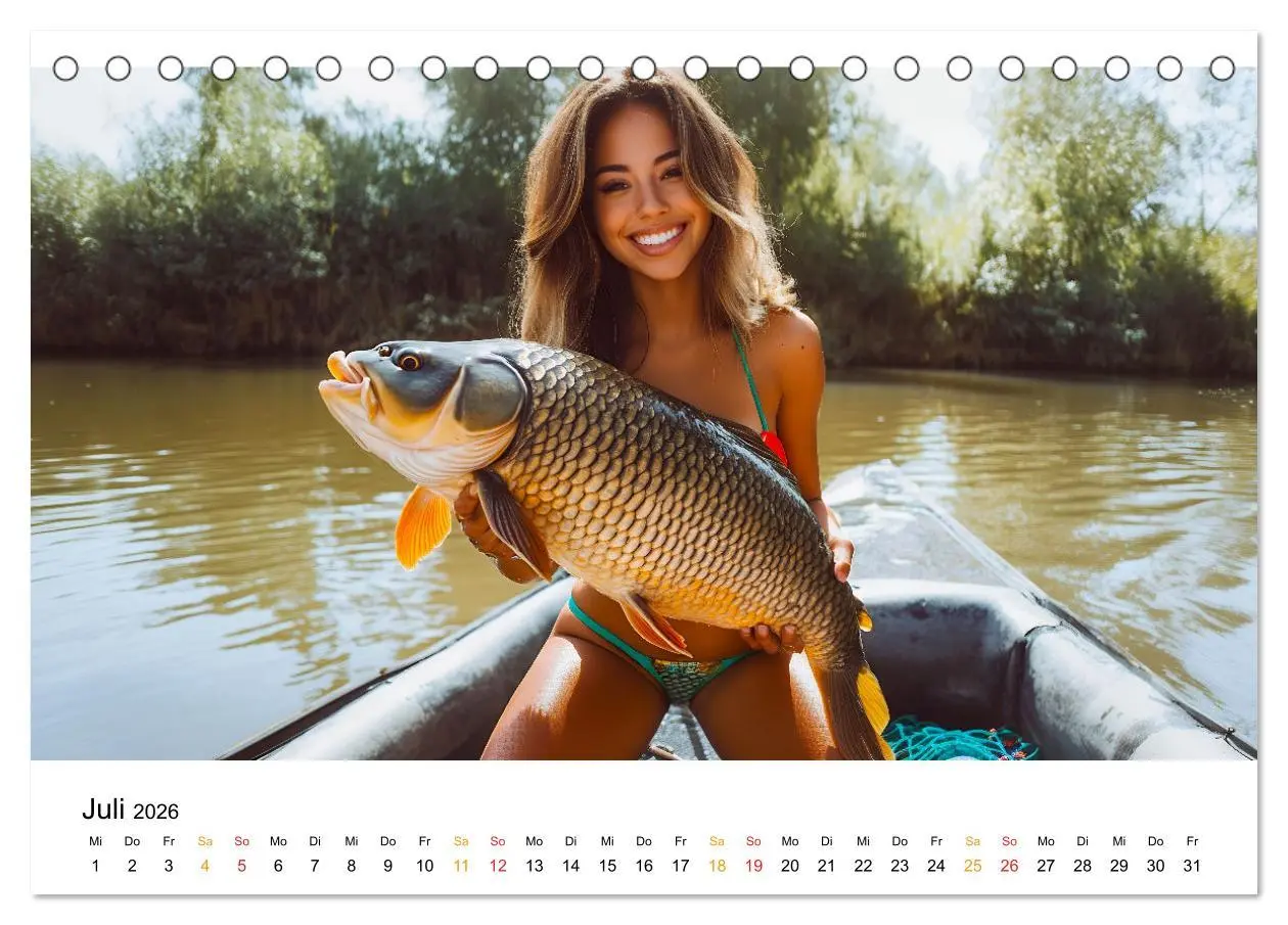 Bild: 9783457336236 | Hecht und Karpfen (Tischkalender 2026 DIN A5 quer), CALVENDO...