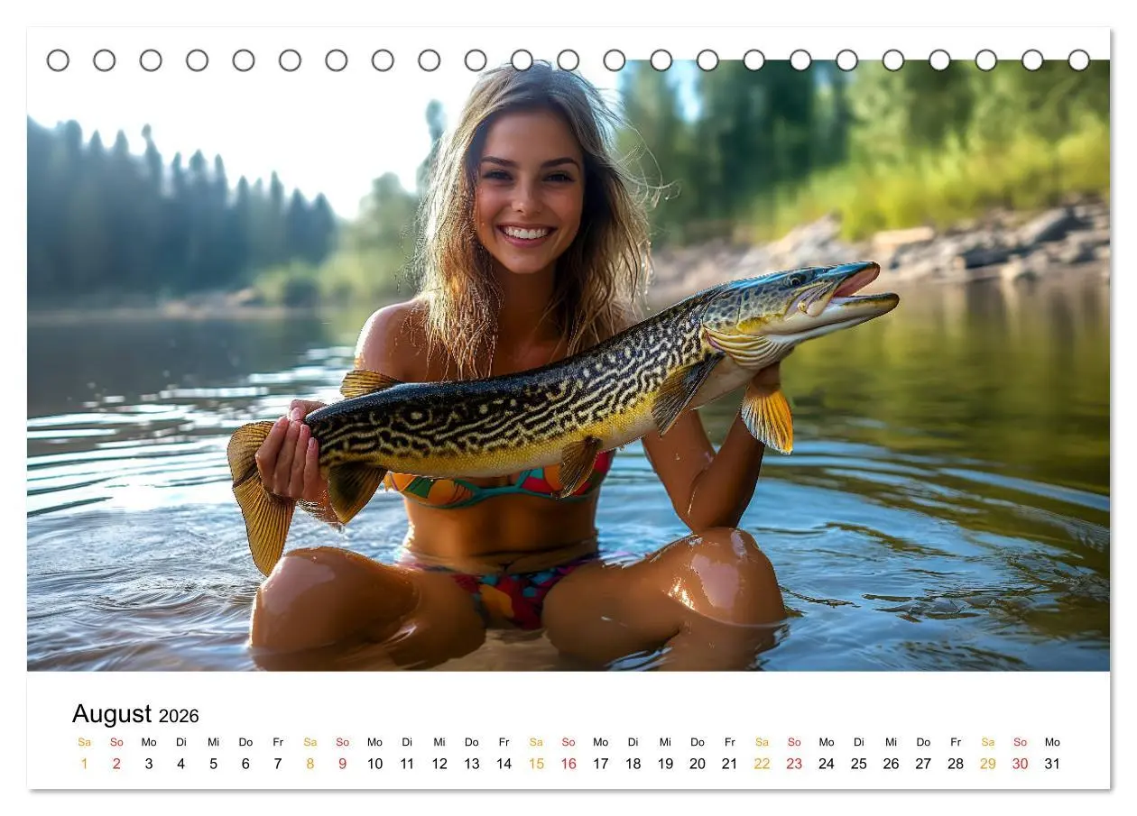 Bild: 9783457336236 | Hecht und Karpfen (Tischkalender 2026 DIN A5 quer), CALVENDO...